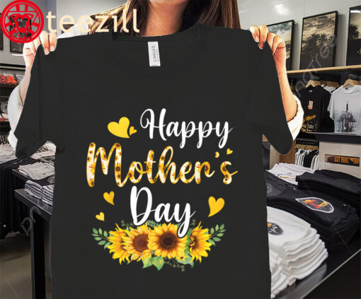 Cute Floral for Women Mom Happy Mothers Day Shirt
