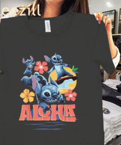 Disney Live-Action Tropical Aloha Lilo & Stitch Shirt
