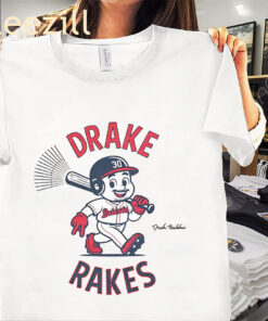 Drake Baldwin Drake Rakes Atlanta Braves Baseball Tee