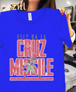 Elly De La Cruz Missile Off The Bat Shirt Cincinnati Cruz Baseball