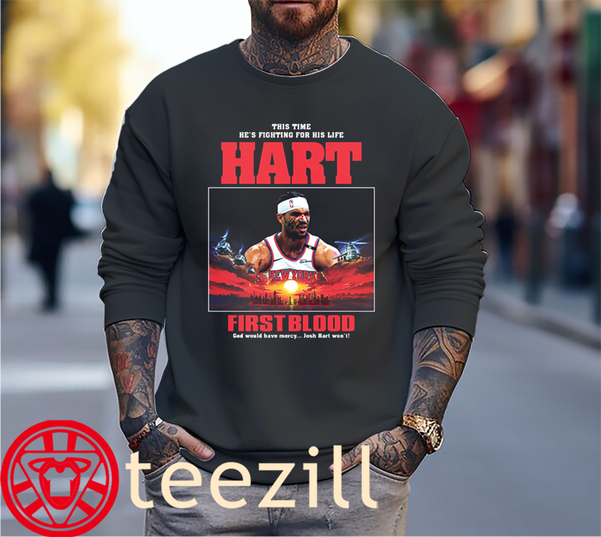 Hart Rambo First Blood T-Shirt New York Knicks