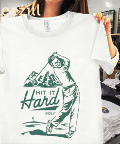 Hit It Hard Golf Pocket - Golf Fans Shirt