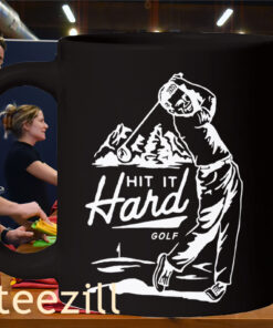 Hit It Hard Golf Pocket - Golf Fans Shirt mug