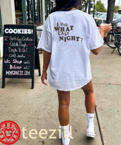 I Did What Last Night T-Shirt MV Lemonade kids