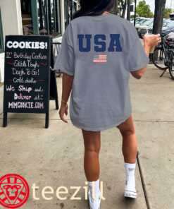 Independence Girls 4th of July USA Tee American Flag Patriotic Shirt kids