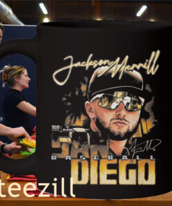 Jackson Merrill San Diego Grunge Mug San Diego Baseball