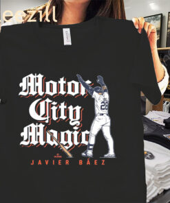 Javy Báez: Motor City Mago Shirt - Detroit Tigers Baseball