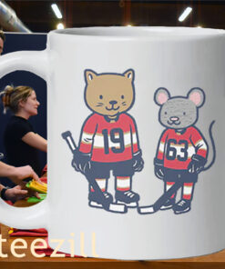 Matthew Tkachuk & Brad Marchand Cat and Rat Mug