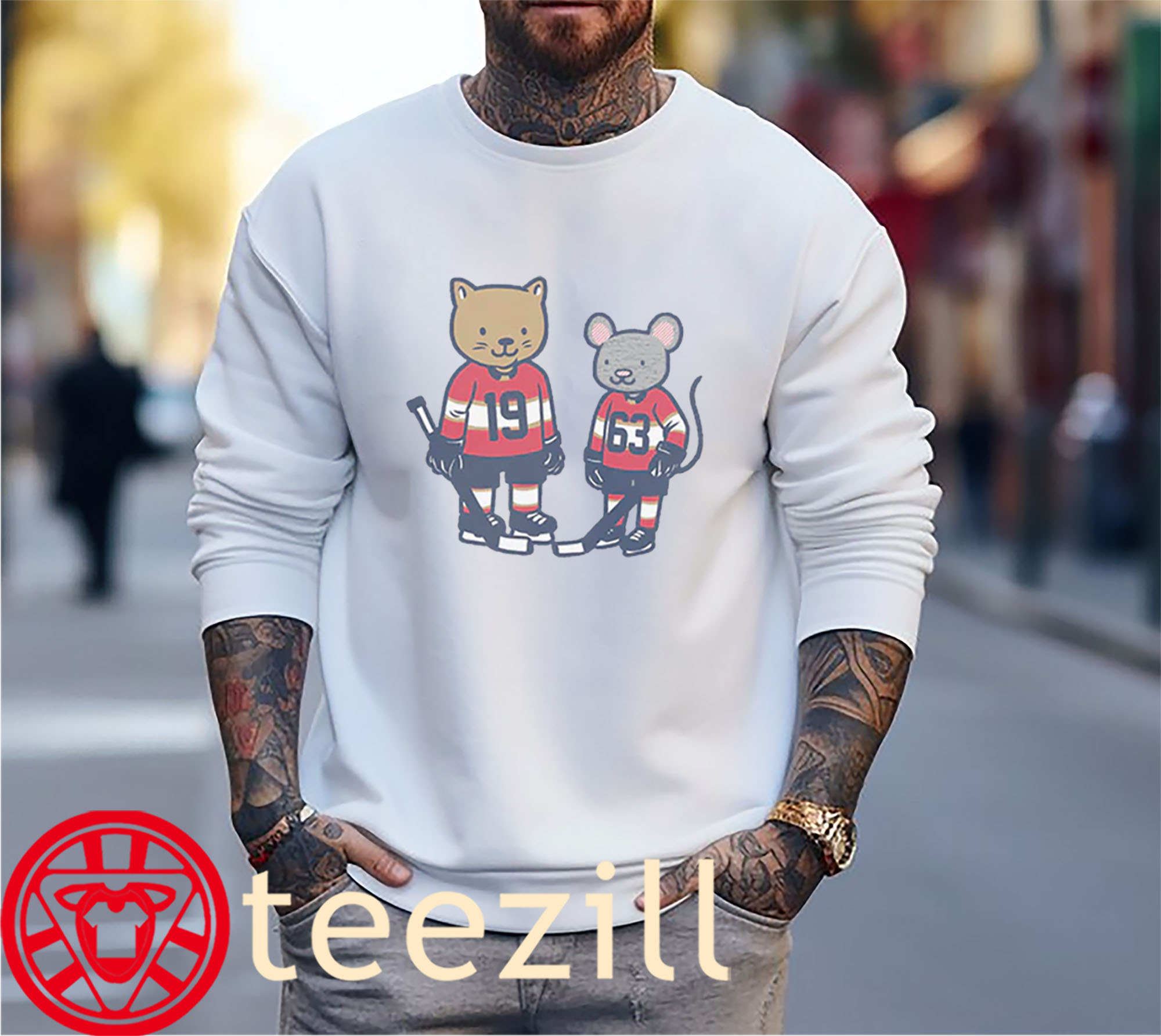 Matthew Tkachuk & Brad Marchand Cat and Rat Shirts