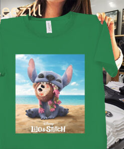 Movie Poster Lilo & Stitch Live-Action Funny Moana Shirt
