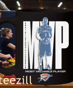 Oklahoma 2025 NBA MVP Mug Shai Gilgeous-Alexander OKC City