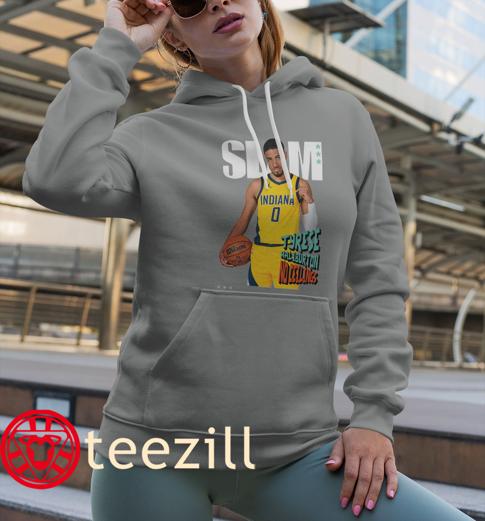 Posters Tyrese Haliburton No Ceilings Slam Cover Tee