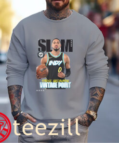 Posters Tyrese Haliburton Vintage Point Slam Cover Shirts