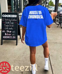 The House of Thunder Tshirt OKC 2025 NBA Playoffs Game 5 Tee shirts