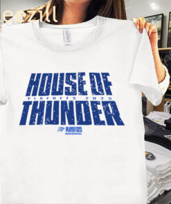 The House of Thunder Tshirt OKC 2025 NBA Playoffs Game 5 Tees