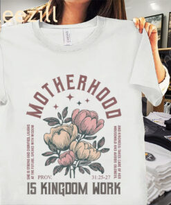 Vintage Motherhood is Kingdom Work Mama Mothers Day Shirt