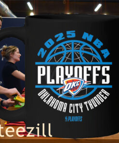 2025 NBA Playoffs Oklahoma City Thunder Game Mug