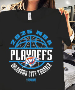 2025 NBA Playoffs Oklahoma City Thunder Game Shirt