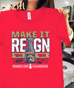2025 Stanley Cup Champions Locker Room T-Shirt – Florida Panthers