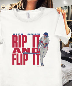 Alec Bohm Rip it and Flip It Philly Shirt Philadelphia Baseball