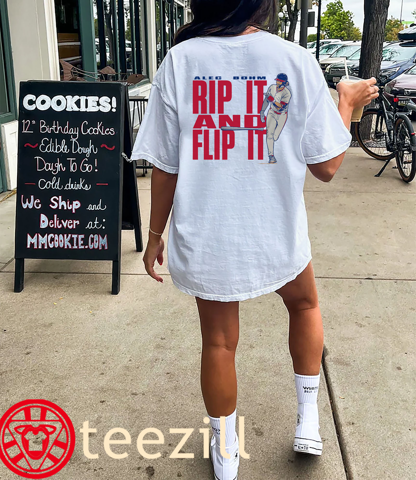 Alec Bohm Rip it and Flip It Philly Shirts Philadelphia Baseball