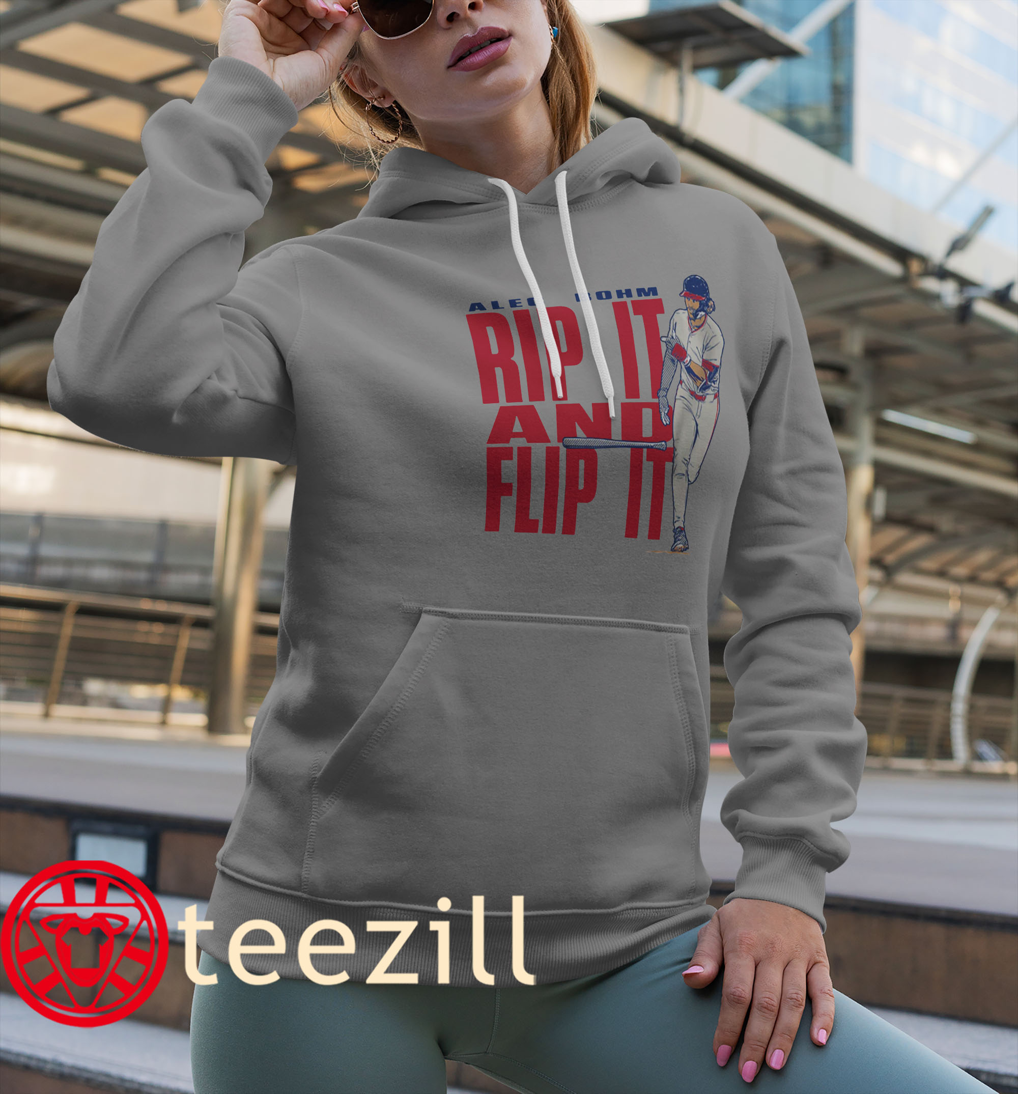 Alec Bohm Rip it and Flip It Philly TShirt Philadelphia Baseball