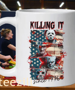 America Killin It Since 1776 - Horror Characters 4th Of July America Mug