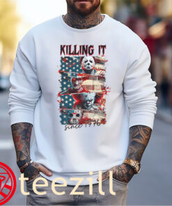 America Killin It Since 1776 - Horror Characters 4th Of July America Tshirts