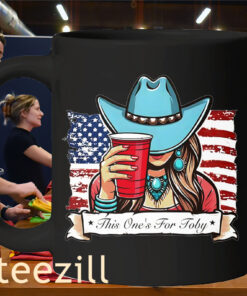 American Cow Girl This One's For Toby Independence Day Mug