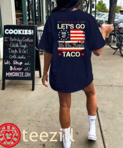 Anti Trump 86 - 47 Us Flag Let's Go Taco Shirts Classic