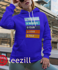 Aracely Top Deck Reserver Club Loge Field Tee Hoodies