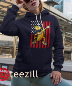 Bananas Dab Funny Banana American Flag Shirt Hoodies