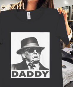 Bold Daddy Trump Stencil Pop Art Political Portrait Shirt