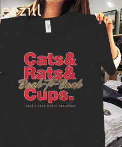 Cats & Rats & Back-to-Back Cups Tee Shirt - Florida Hockey