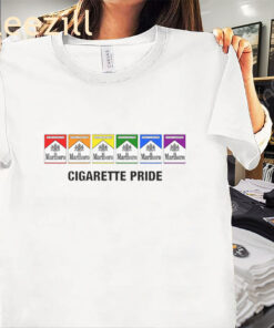 Cigarette Pride TShirt Funny Marlboro LGBT Pride Month