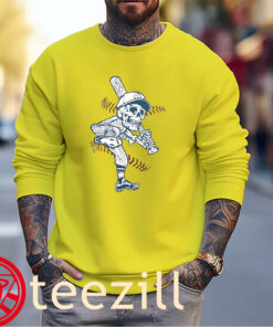 Cleveland Baseball For Life Skeleton Skull Shirt sweater