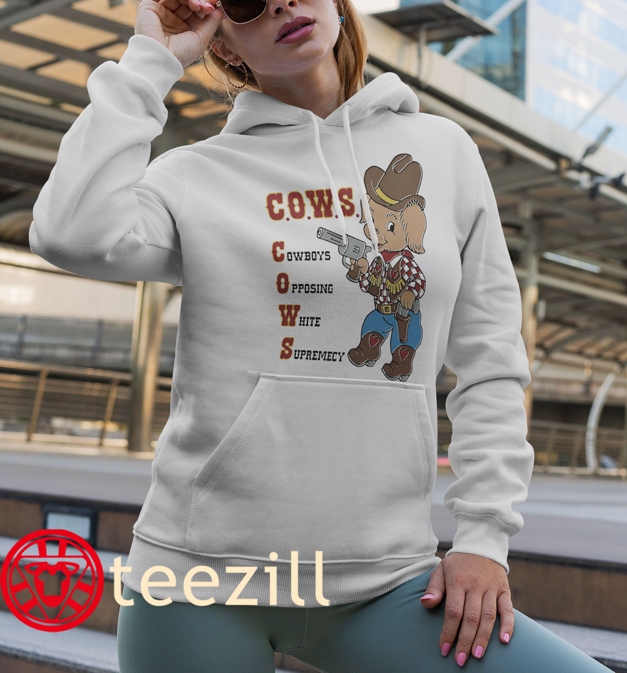 Cows Cowboys Opposing White Supremacy Premium Shirts