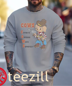 Cows Cowboys Opposing White Supremacy Premium sweater