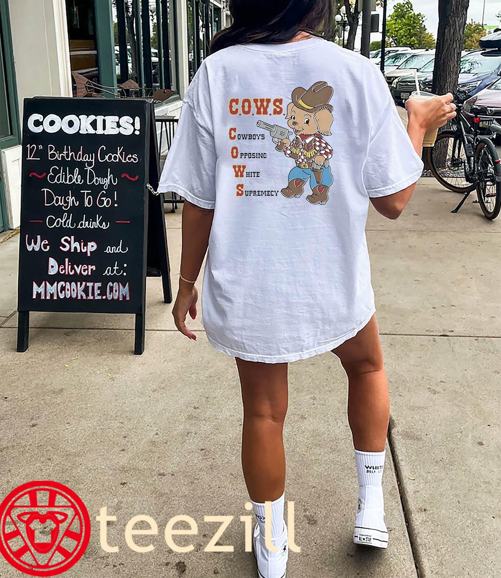 Cows Cowboys Opposing White Supremacy Premium unisex