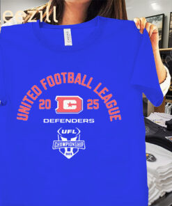 DC Defenders 2025 UFL Championship Game Shirt - UFL Football