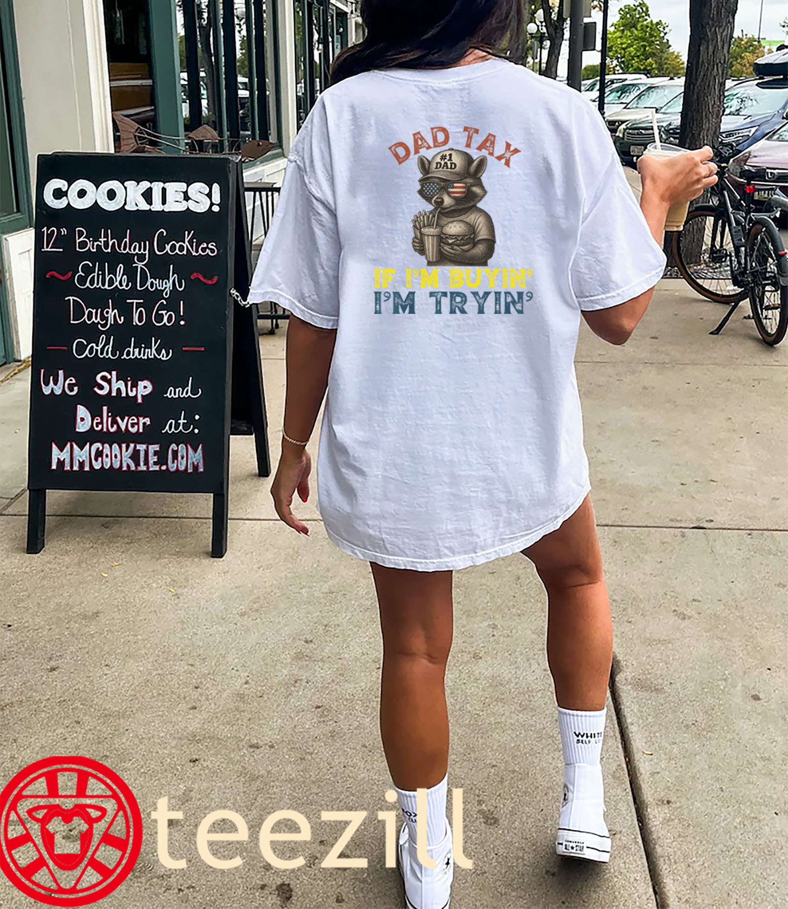 Dad Tax If i'm Buying I'm Trying Funny Dad 4th Of July Tees