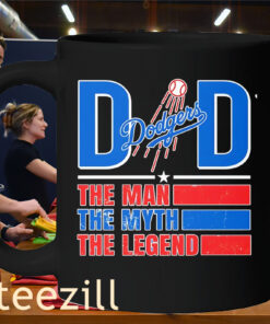 Dad The Man The Myth The Legend Mug Los Angeles Dodgers