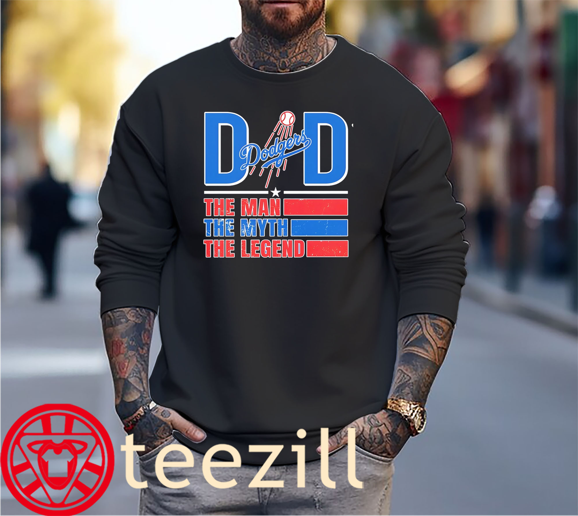Dad The Man The Myth The Legend Shirt Los Angeles Dodgerss