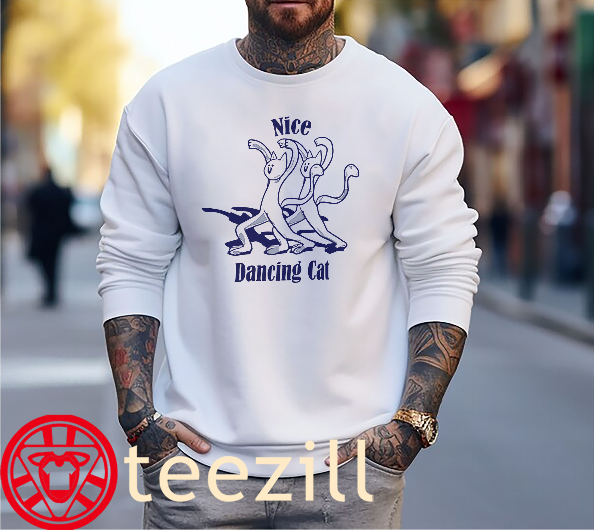 Dancing Cats Premium Two Cats Nice TShirt