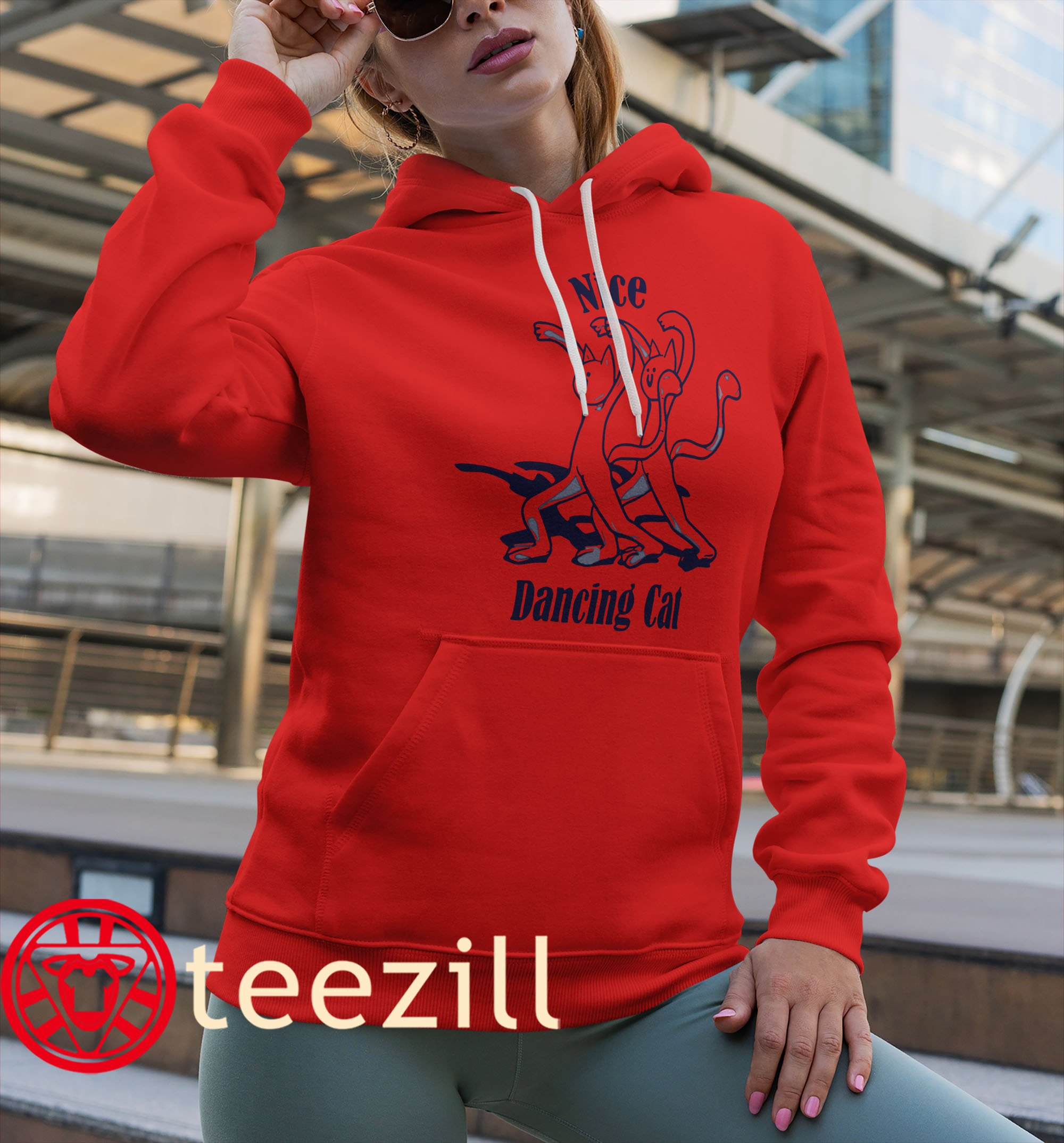 Dancing Cats Premium Two Cats Nice Tee