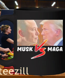 Elon Musk vs Donald Trump MAGA War Premium Mug