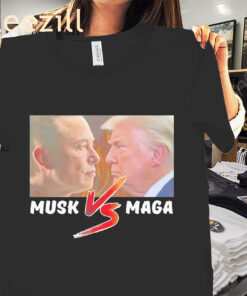 Elon Musk vs Donald Trump MAGA War Premium Shirt