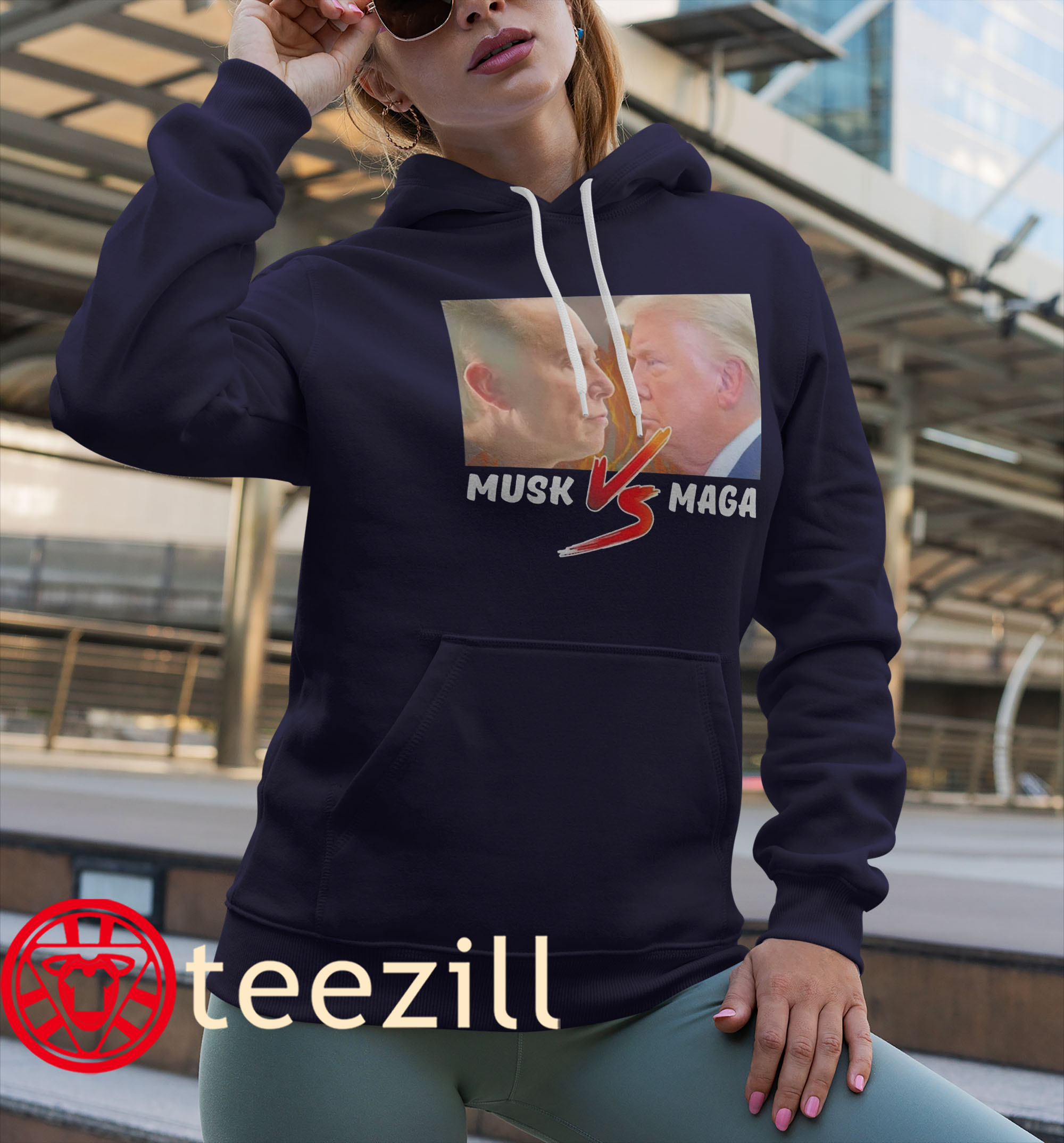 Elon Musk vs Donald Trump MAGA War Premium Shirt Clasic