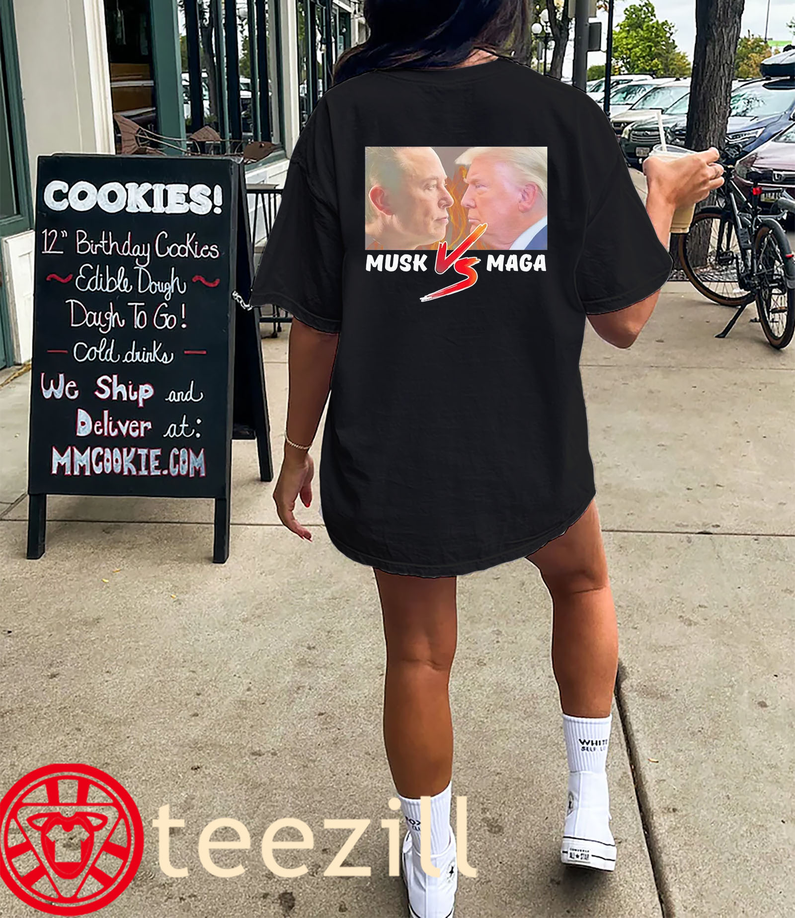 Elon Musk vs Donald Trump MAGA War Premium Shirt Unisex