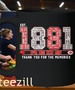Est 1881 Thank You For The Memories Mug Cincinnati Reds Baseball